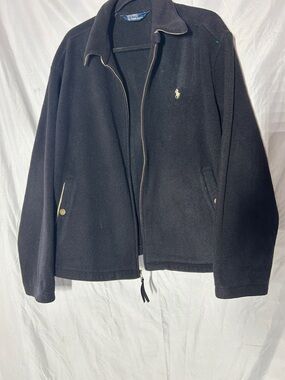 Polo by Ralph Lauren Black Fleece Jacket with Gold Pony